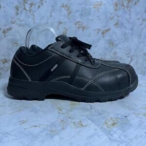 Avenger Work Boots Women's Size 11 Wide Shoes Black Leather Comp Toe Oxfords